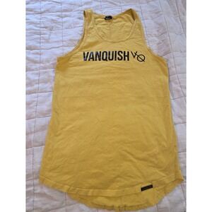 VANQUISH‎ Fitness 'VQ Triumph Longline Logo' Muscle Tank Top Yellow